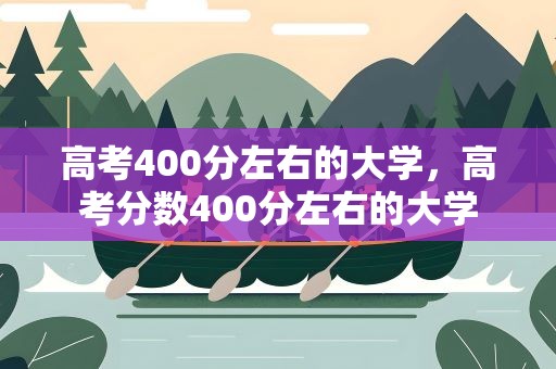 高考400分左右的大学，高考分数400分左右的大学