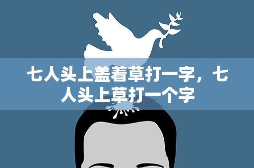 七人头上盖着草打一字，七人头上草打一个字