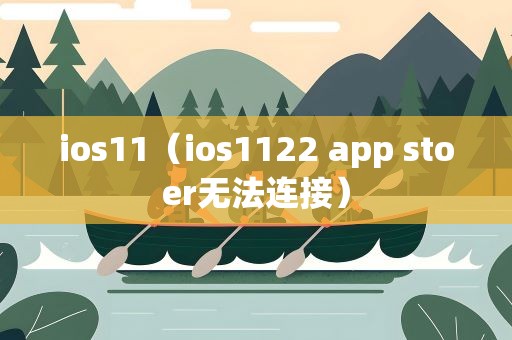 ios11（ios1122 app stoer无法连接）