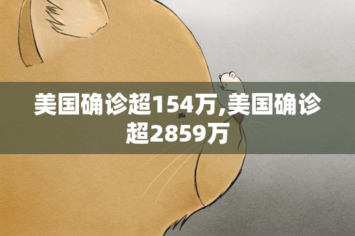 美国确诊超154万,美国确诊超2859万