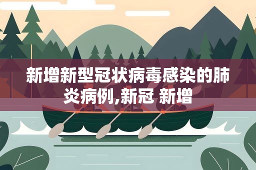 新增新型冠状病毒感染的肺炎病例,新冠 新增