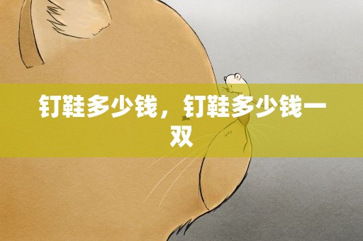 钉鞋多少钱，钉鞋多少钱一双