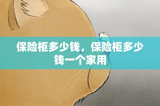 保险柜多少钱，保险柜多少钱一个家用