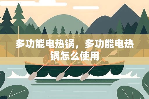 多功能电热锅，多功能电热锅怎么使用