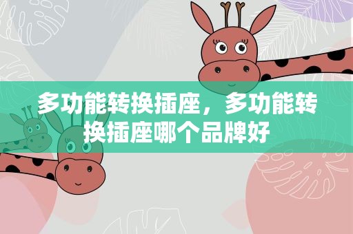 多功能转换插座，多功能转换插座哪个品牌好