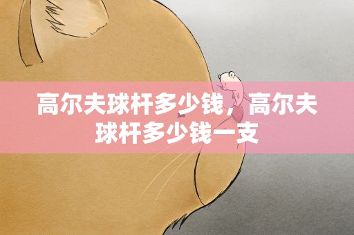 高尔夫球杆多少钱，高尔夫球杆多少钱一支