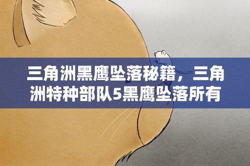 三角洲黑鹰坠落秘籍，三角洲特种部队5黑鹰坠落所有秘籍!!!