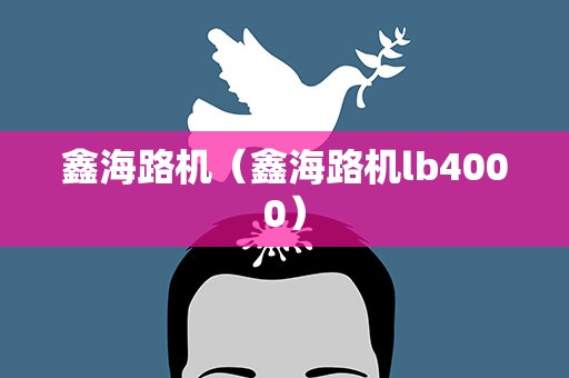 鑫海路机（鑫海路机lb4000）