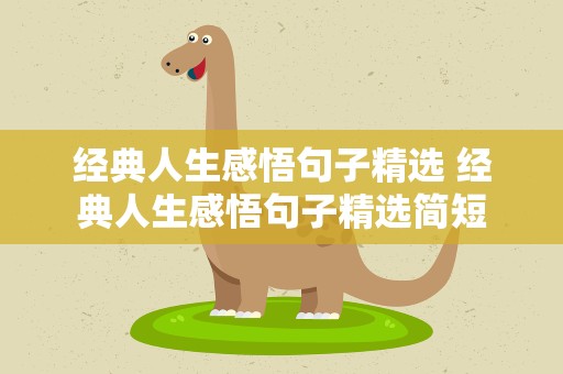 经典人生感悟句子精选 经典人生感悟句子精选简短