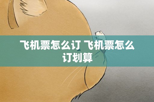 飞机票怎么订 飞机票怎么订划算
