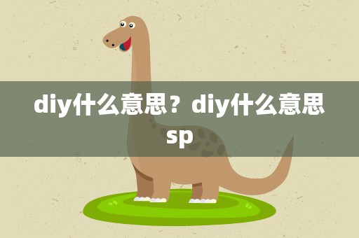 diy什么意思？diy什么意思sp