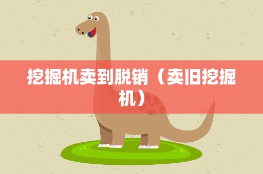 挖掘机卖到脱销（卖旧挖掘机）