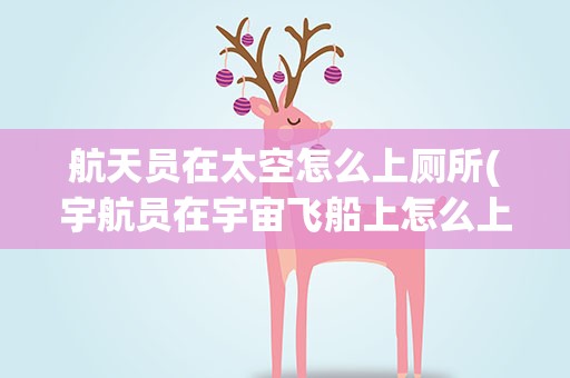 航天员在太空怎么上厕所(宇航员在宇宙飞船上怎么上厕所呢)