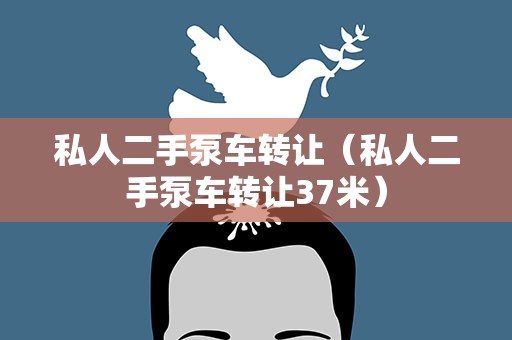 私人二手泵车转让（私人二手泵车转让37米）