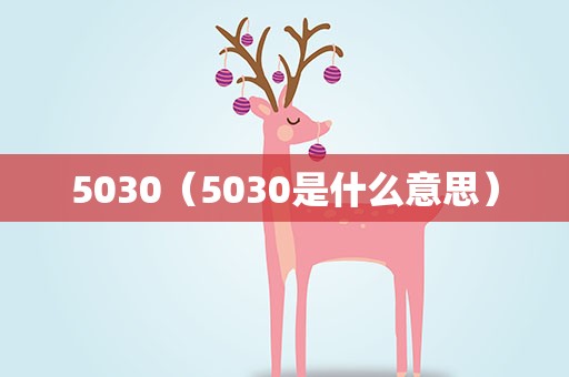 5030（5030是什么意思）