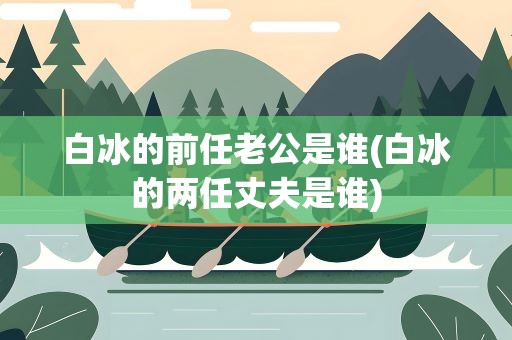 白冰的前任老公是谁(白冰的两任丈夫是谁)