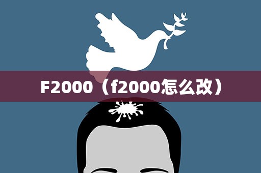 F2000（f2000怎么改）