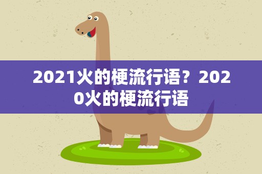 2021火的梗流行语？2020火的梗流行语