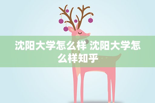 沈阳大学怎么样 沈阳大学怎么样知乎