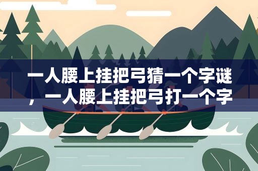 一人腰上挂把弓猜一个字谜，一人腰上挂把弓打一个字谜