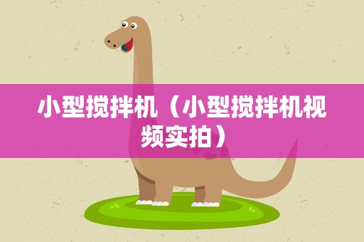 小型搅拌机（小型搅拌机视频实拍）