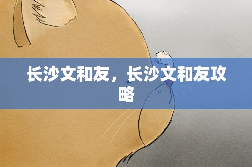 长沙文和友，长沙文和友攻略