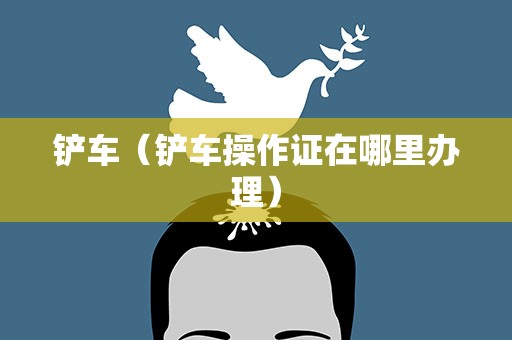 铲车（铲车操作证在哪里办理）