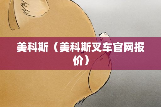 美科斯（美科斯叉车官网报价）