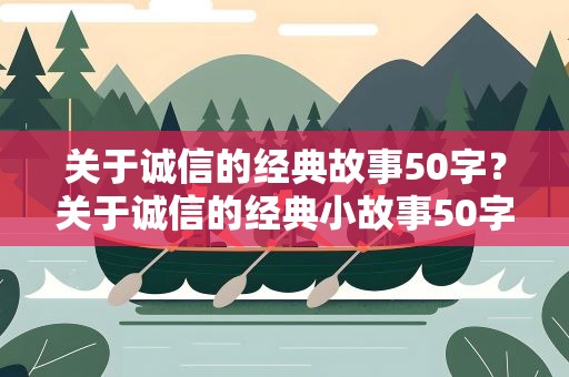关于诚信的经典故事50字？关于诚信的经典小故事50字
