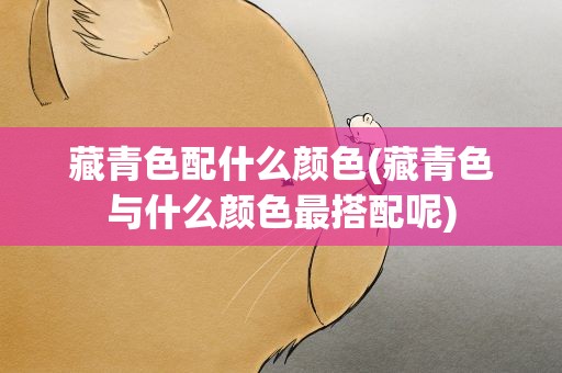 藏青色配什么颜色(藏青色与什么颜色最搭配呢)