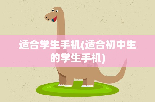 适合学生手机(适合初中生的学生手机)