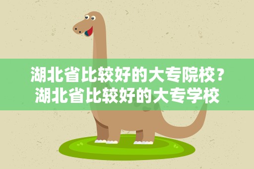 湖北省比较好的大专院校？湖北省比较好的大专学校
