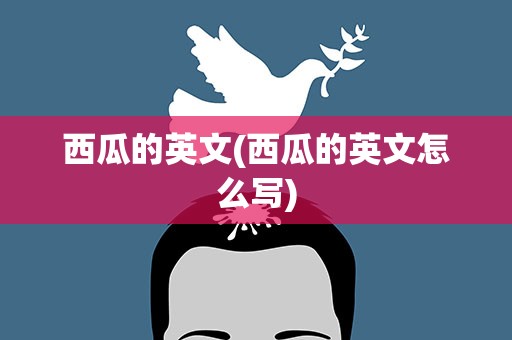 西瓜的英文(西瓜的英文怎么写)