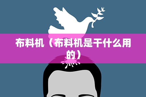 布料机（布料机是干什么用的）