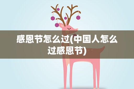 感恩节怎么过(中国人怎么过感恩节)