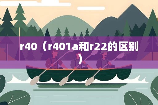 r40（r401a和r22的区别）