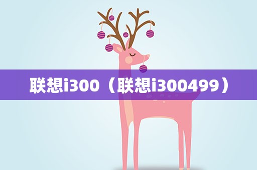 联想i300（联想i300499）