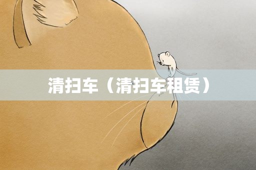 清扫车（清扫车租赁）