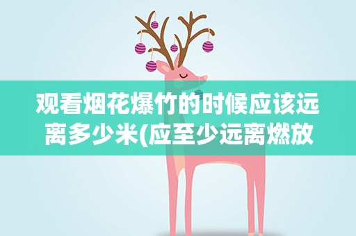 观看烟花爆竹的时候应该远离多少米(应至少远离燃放点几米以上)