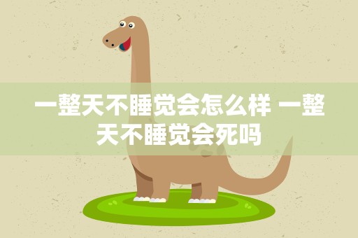 一整天不睡觉会怎么样 一整天不睡觉会死吗