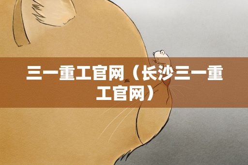 三一重工官网（长沙三一重工官网）