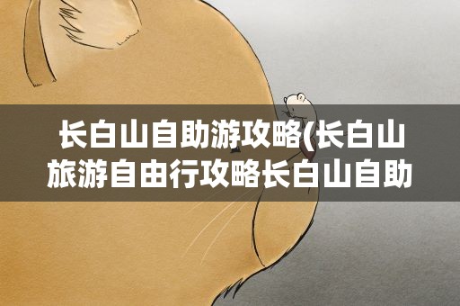 长白山自助游攻略(长白山旅游自由行攻略长白山自助游攻略)