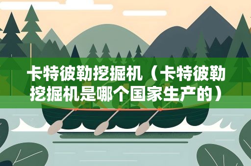 卡特彼勒挖掘机（卡特彼勒挖掘机是哪个国家生产的）