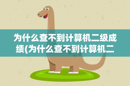 为什么查不到计算机二级成绩(为什么查不到计算机二级成绩单)