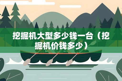 挖掘机大型多少钱一台（挖掘机价钱多少）