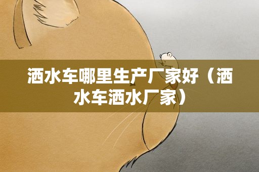 洒水车哪里生产厂家好（洒水车洒水厂家）