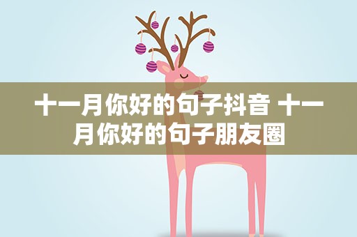 十一月你好的句子抖音 十一月你好的句子朋友圈