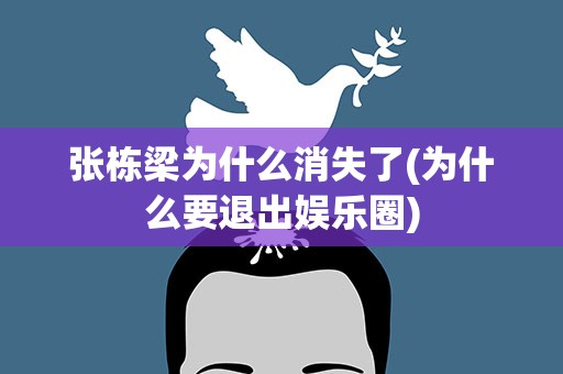 张栋梁为什么消失了(为什么要退出娱乐圈)