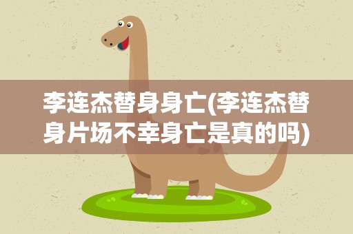 李连杰替身身亡(李连杰替身片场不幸身亡是真的吗)