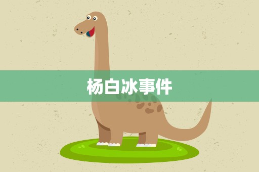 杨白冰事件
